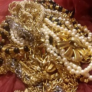 HUGE LOT 38 pieces Necklaces 1928 Monet Trifari